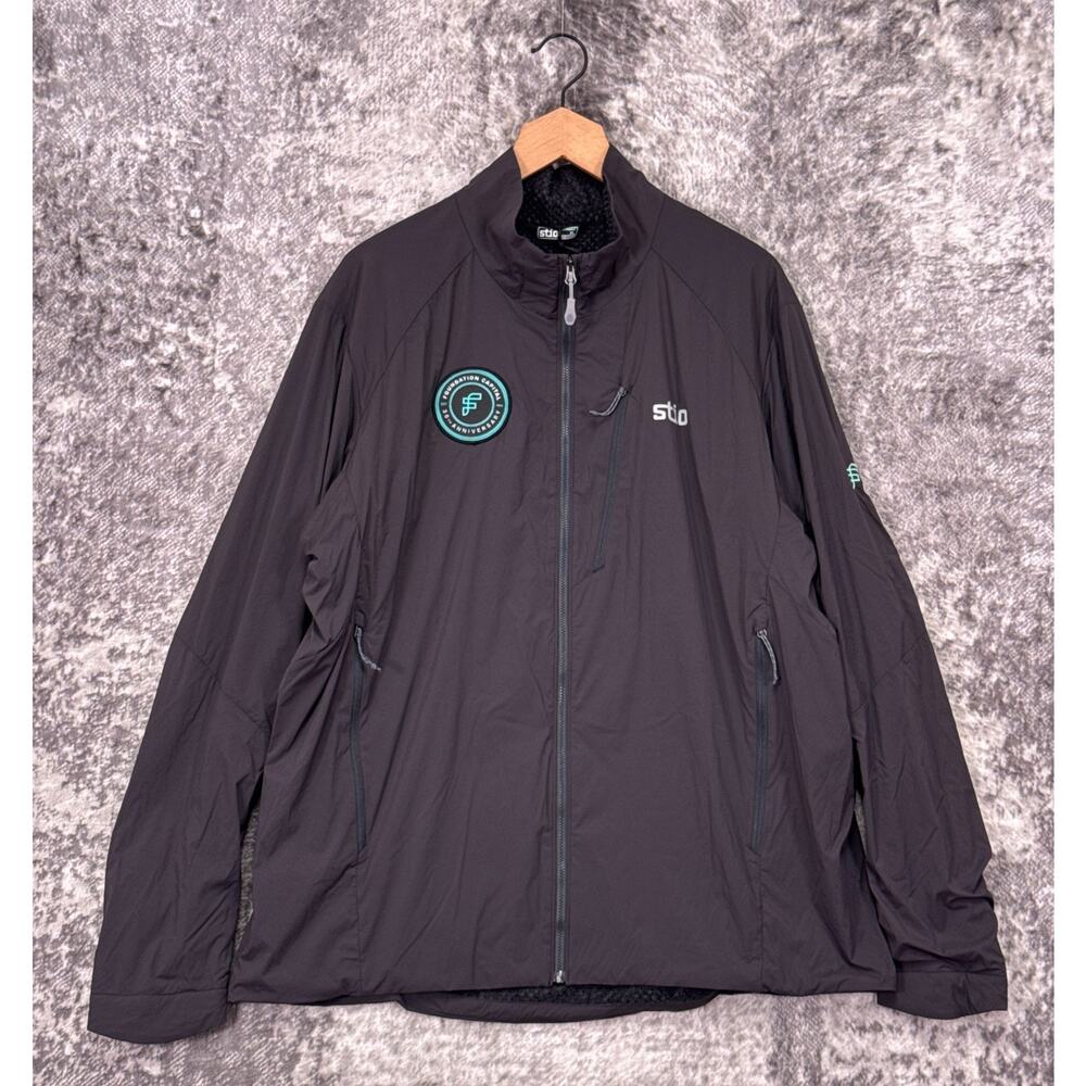 New STIO Dawner Jacket XL Mens Gray Full Zip Octa Insulated